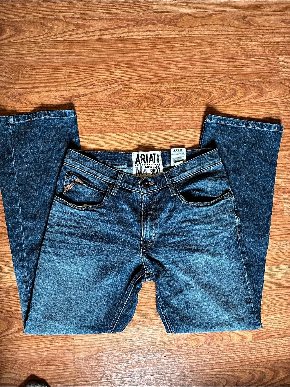 Ariat M4 Low Rise Boot Cut Jeans Blue Waist 32